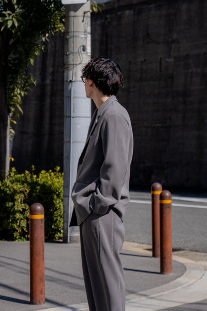 GRADATION PLEATS SINGLE BREASTED JACKET (ST.1125)