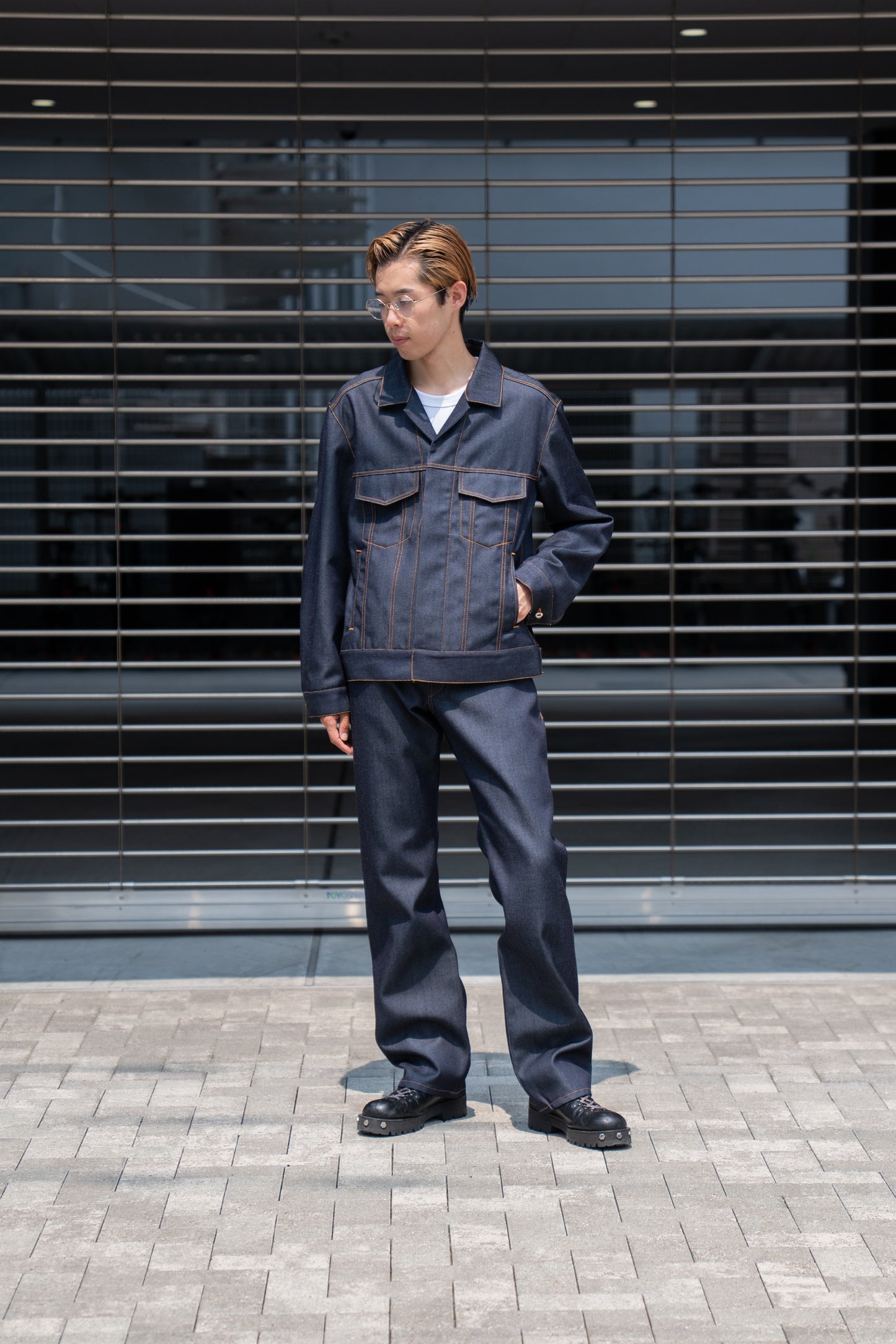 DENIM JACKET IN WOOL DENIM