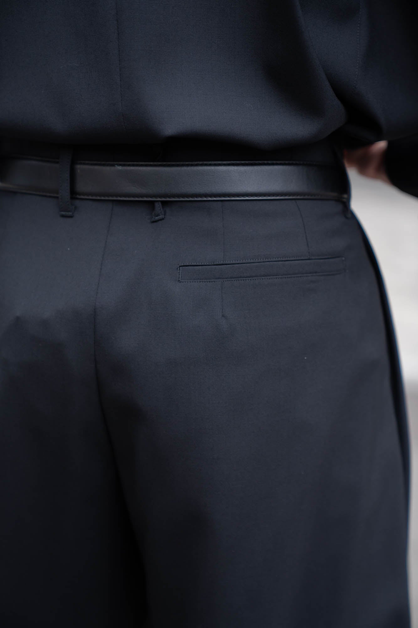 5 Tuck Trouser in Wool Tropical