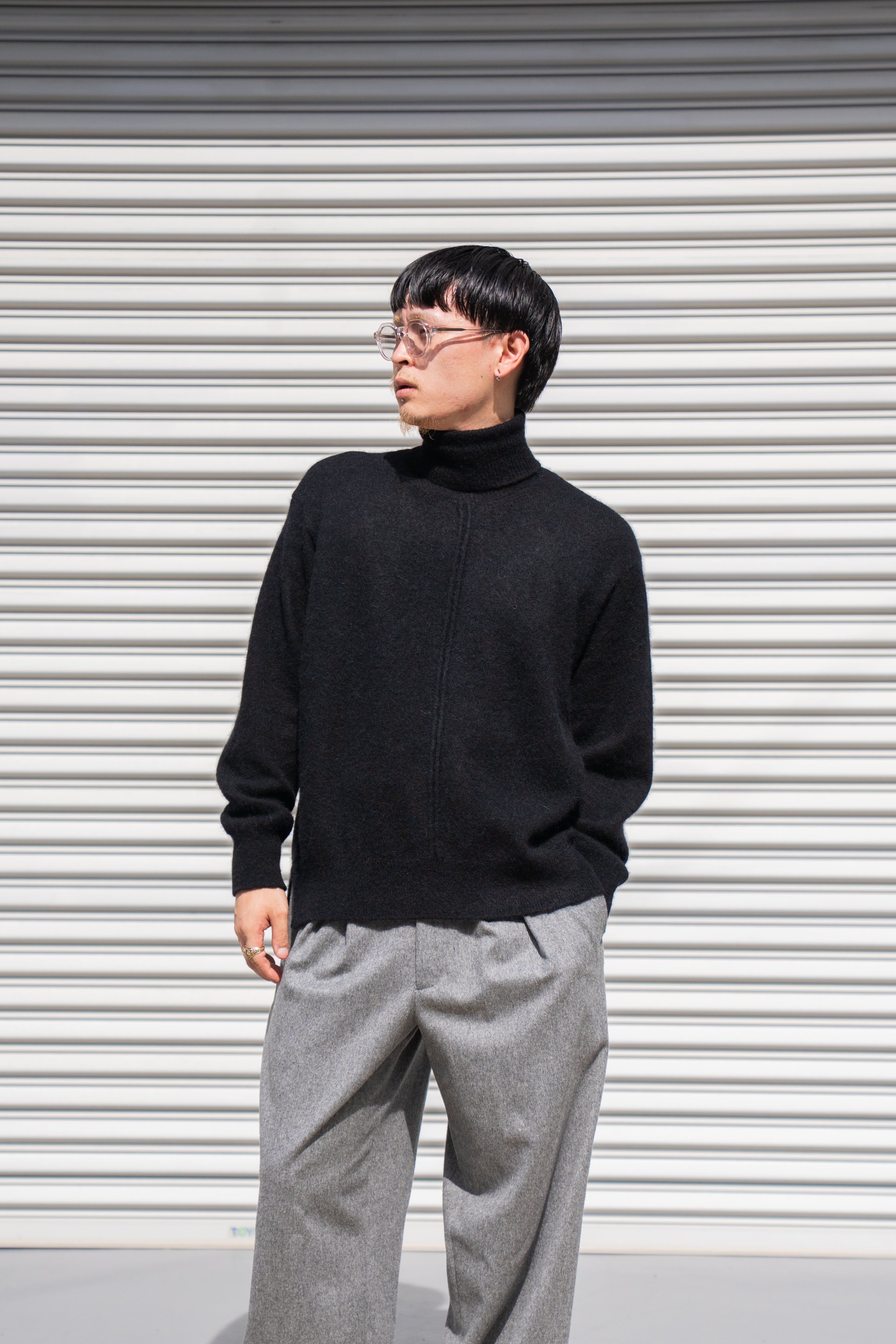ssstein（シュタイン） 25AW - WOOL/ALPACA KNIT LOOSE TURTLE NECK PO