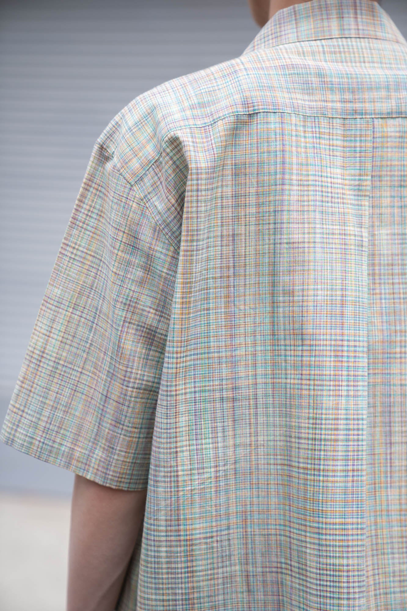 cotton ikat check shirt