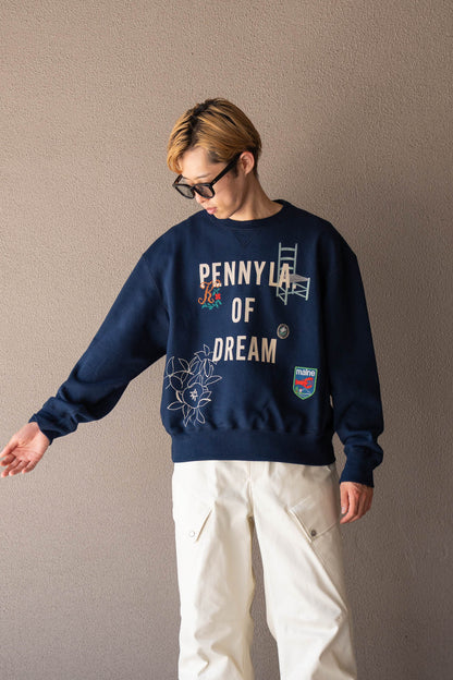 Hand-stitched sweatshirt