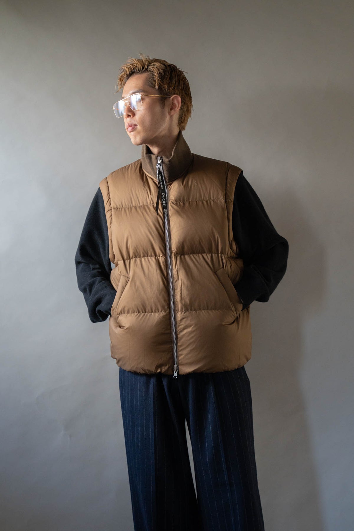 08sircus × TAION Down detachable bomber reversible