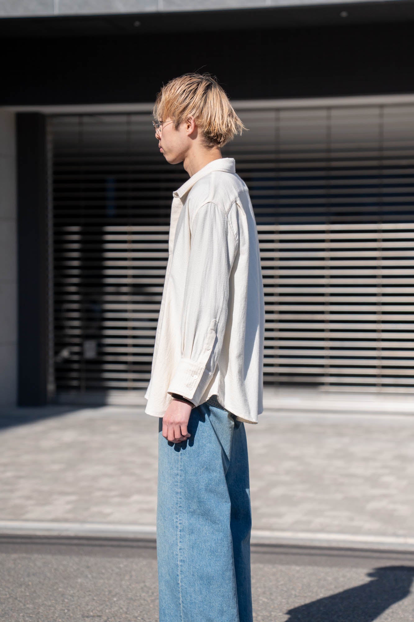 Draped Shirt-Jacket in KP