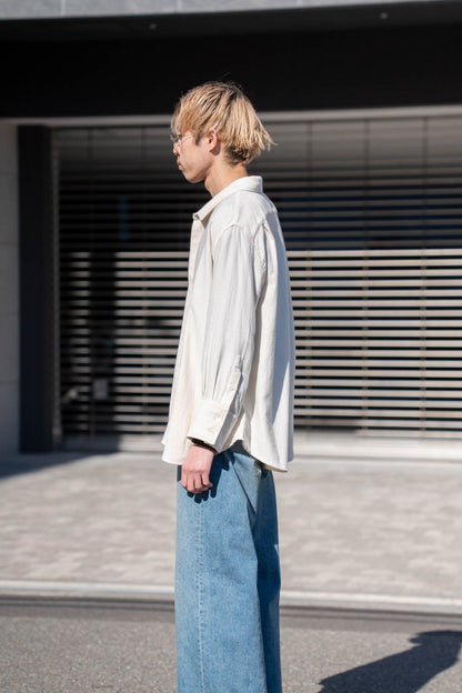 Draped Shirt-Jacket in KP