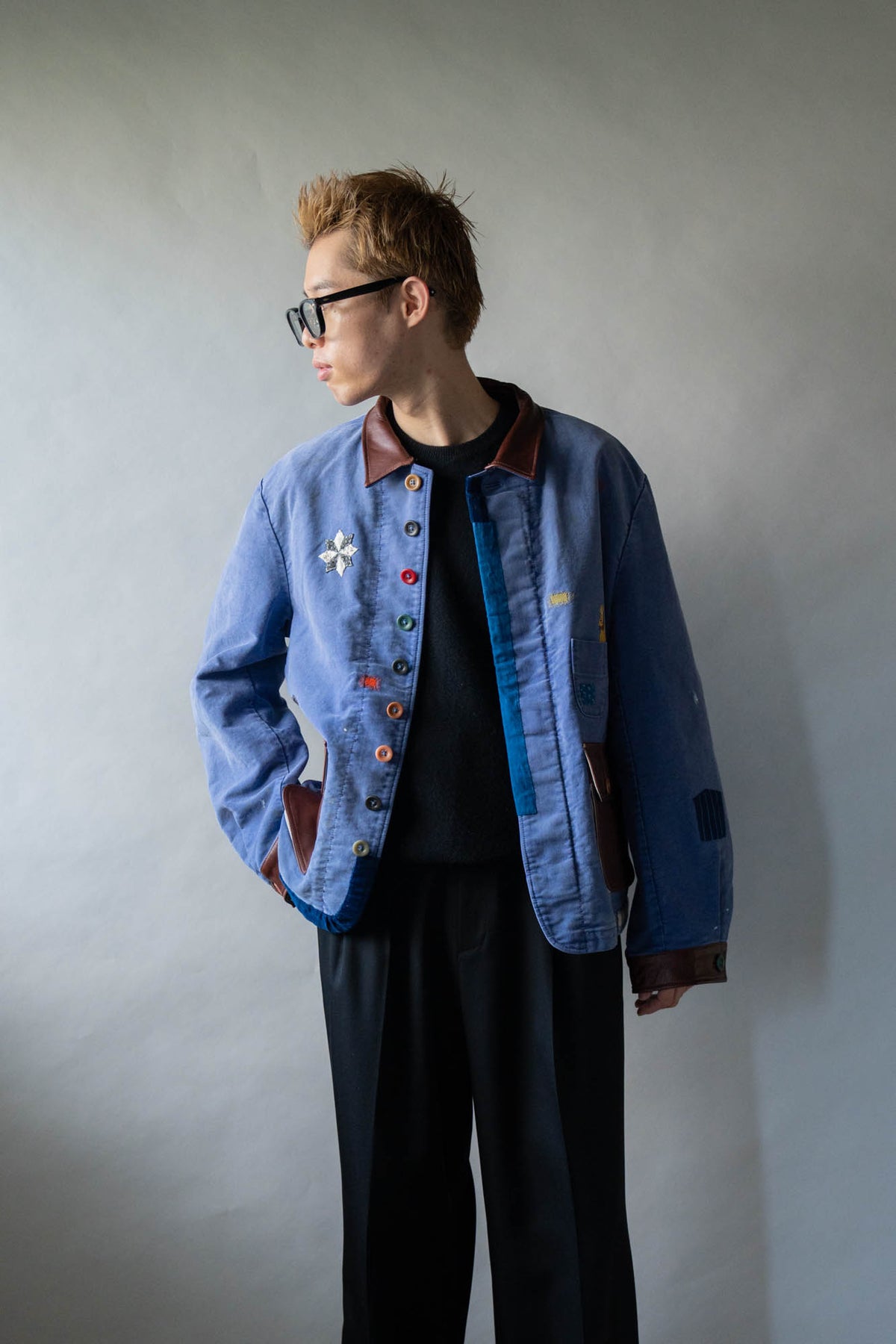Vintage-finished work jacket