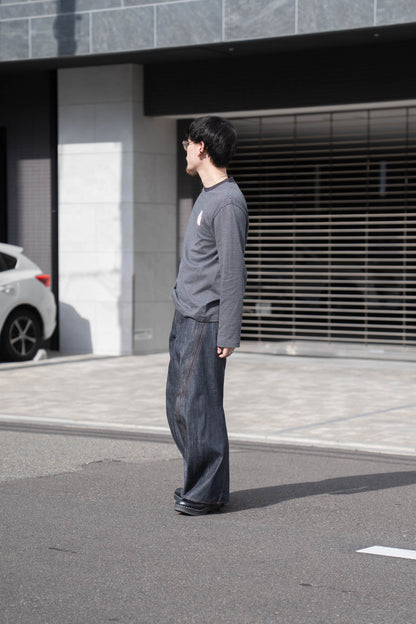 3D TWISTED WIDE LEG JEANS