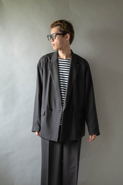 DOUBLE-BREASTED RELAX SHOULDER JACKET