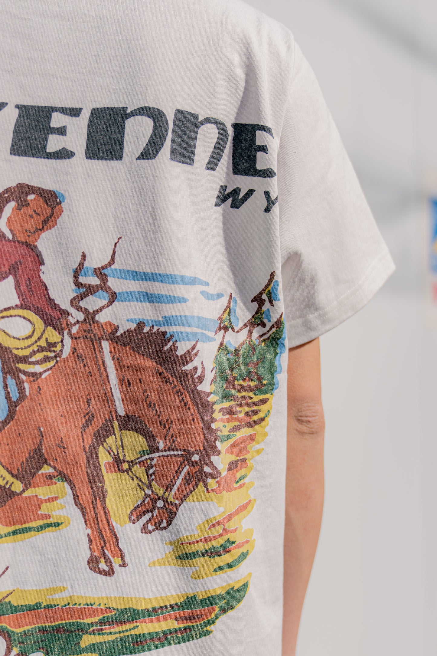 Cowboy-print T-shirt