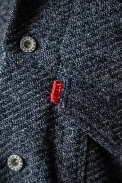 Hand Stitched Rigid Denim Knit Jacket
