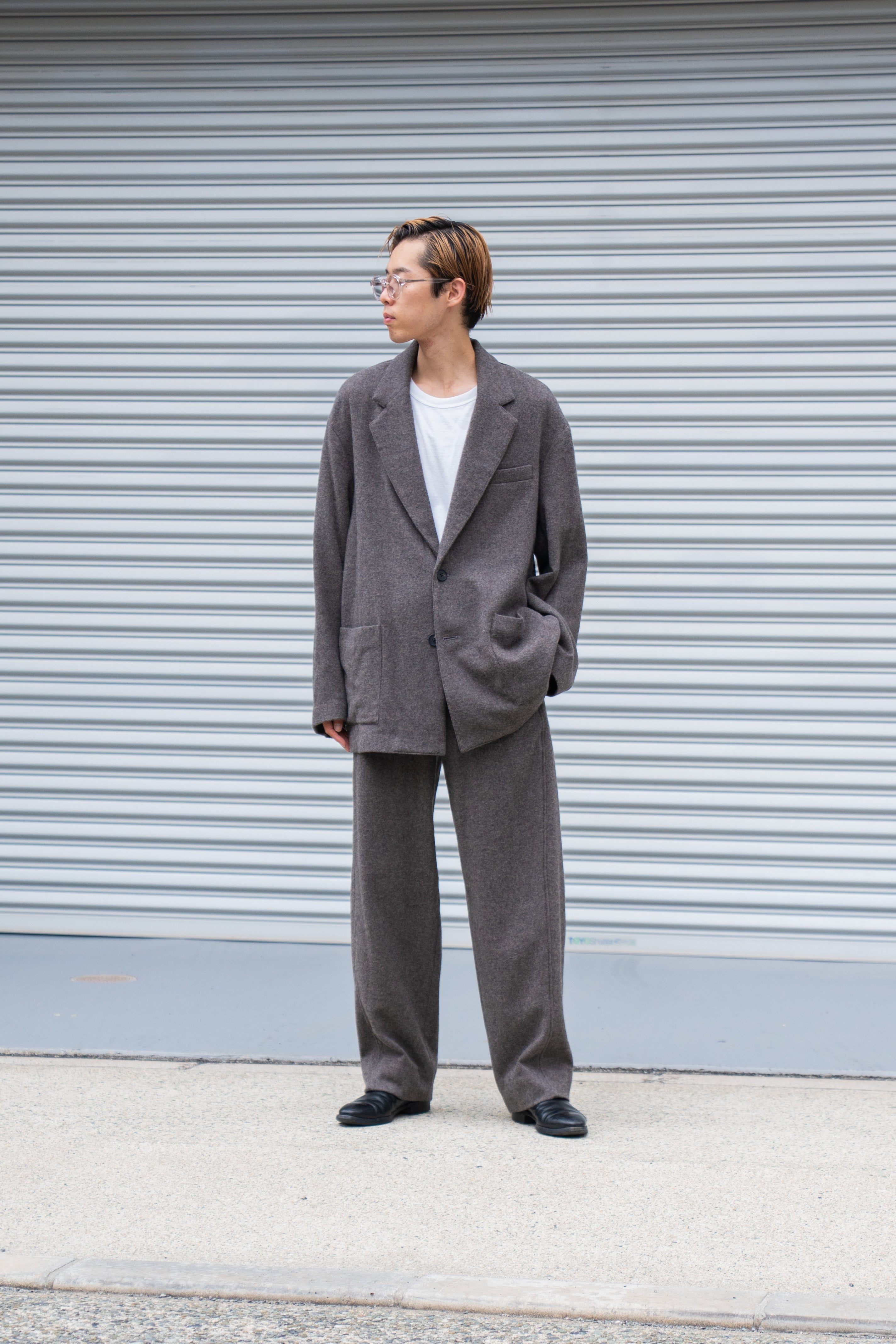 ssstein（シュタイン） 25AW - WOOL/CASHMERE FLEECE SINGLE BREASTED