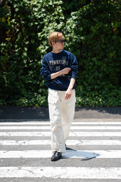 Hand-stitched sweatshirt