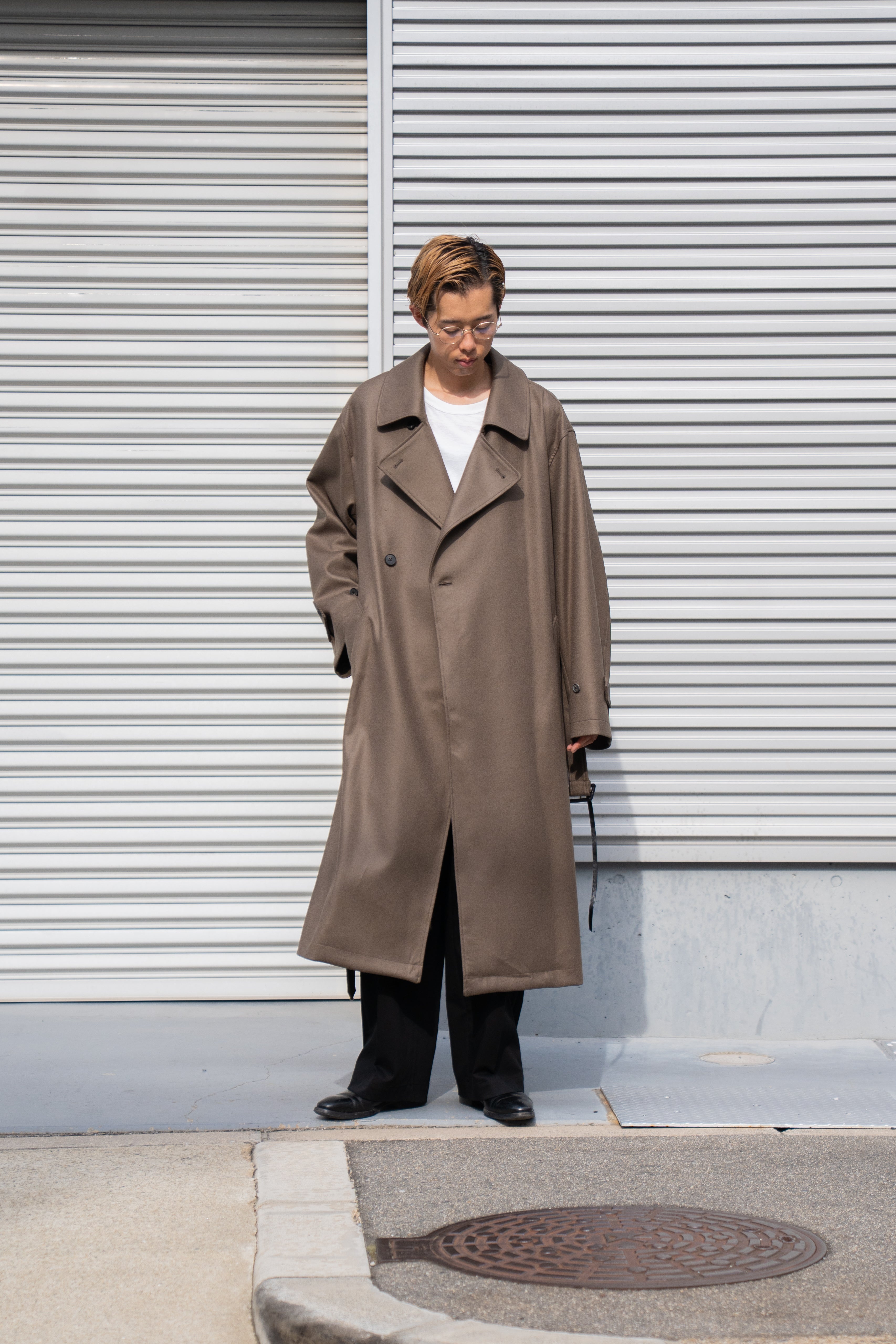 ssstein コート　 DOUBLE BREASTED COAT 極美品 ssstein / シュタイン】OVERSIZED DOUBLE BREASTED COAT - BLACK