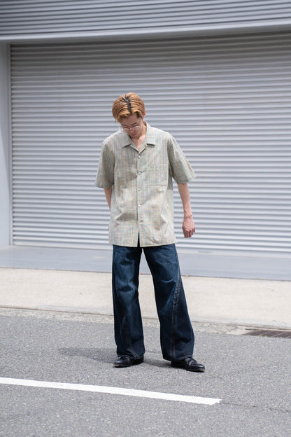 cotton ikat check shirt