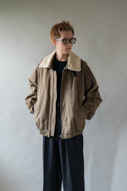 DETATCHABLE COLLAR RESIN-FINISH COTTON JACKET(ST.1576)