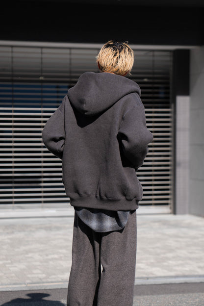 WOOL SWEAT ZIP HOODIE