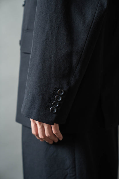 Wool Gabardine Double-Breasted Jacket