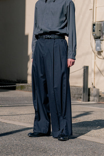 Pinstripe-pattern pants