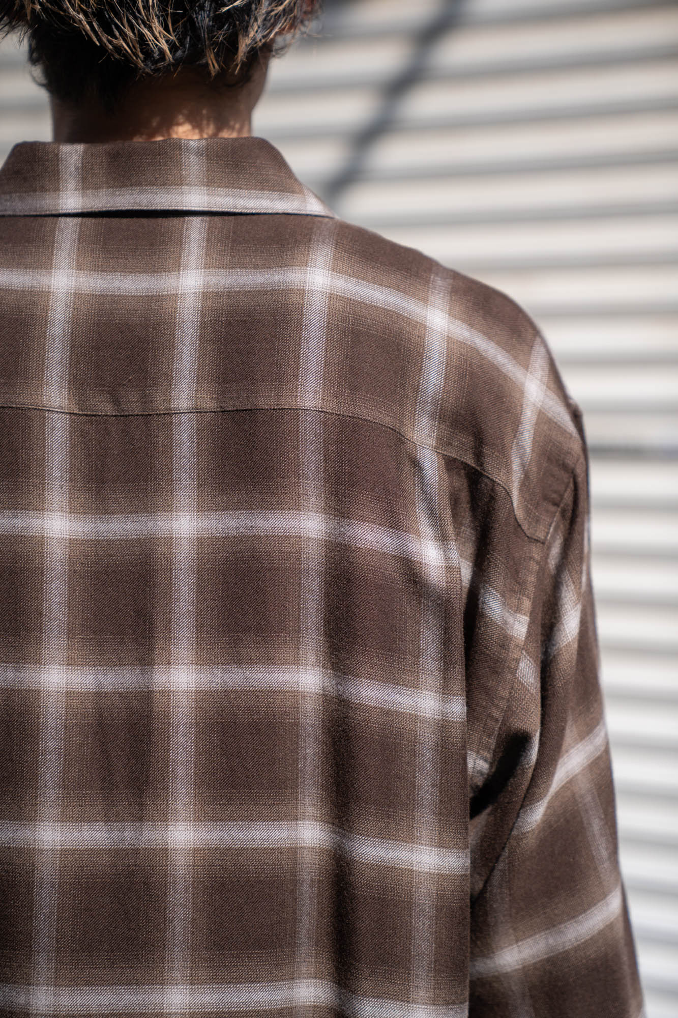 LY/VIS CHECK OVERSIZED LS SHIRT(ST.1461)