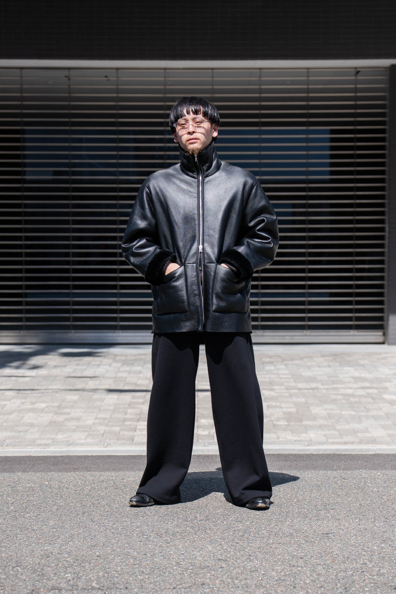 CUT-OFF MOUTON JACKET(ST.1222)