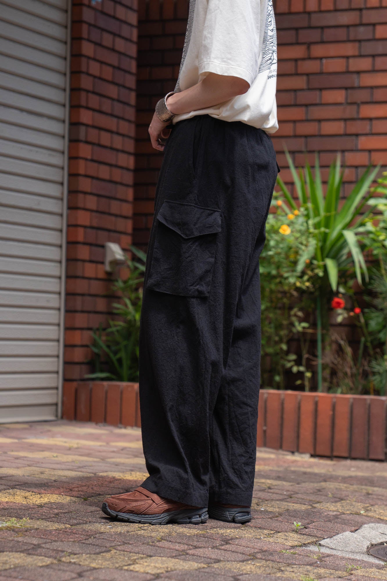 Silk/Cotton Nep Side Seamless 4P Pants