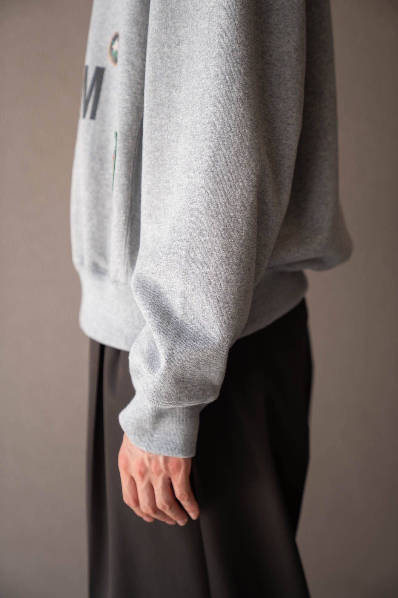 Hand-stitched sweatshirt