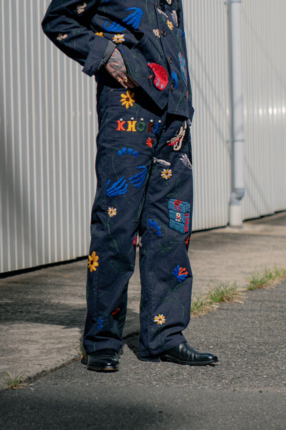 Hand embroidery pants