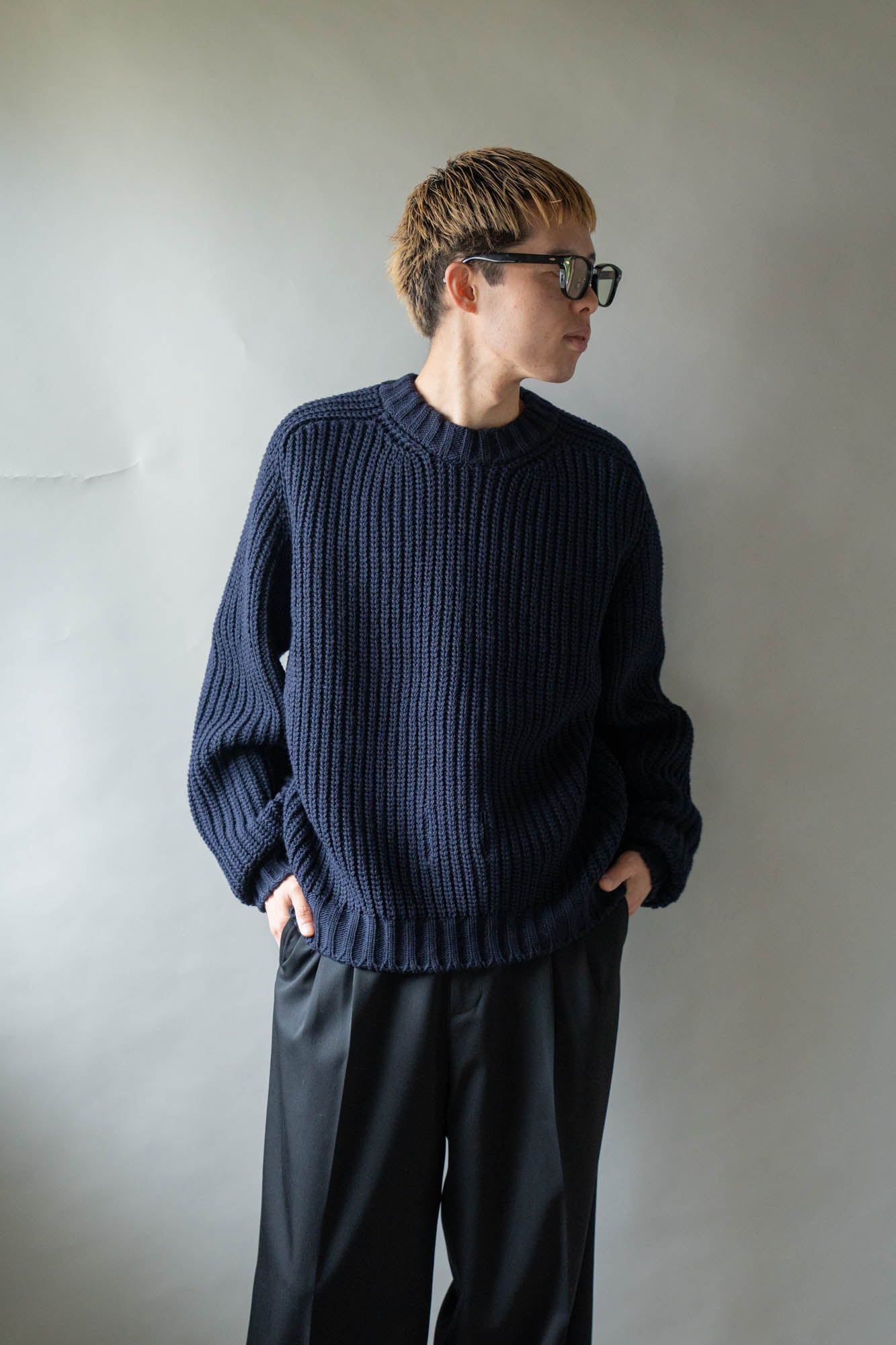 Belt. Slit Knit in Merinos d`Arles