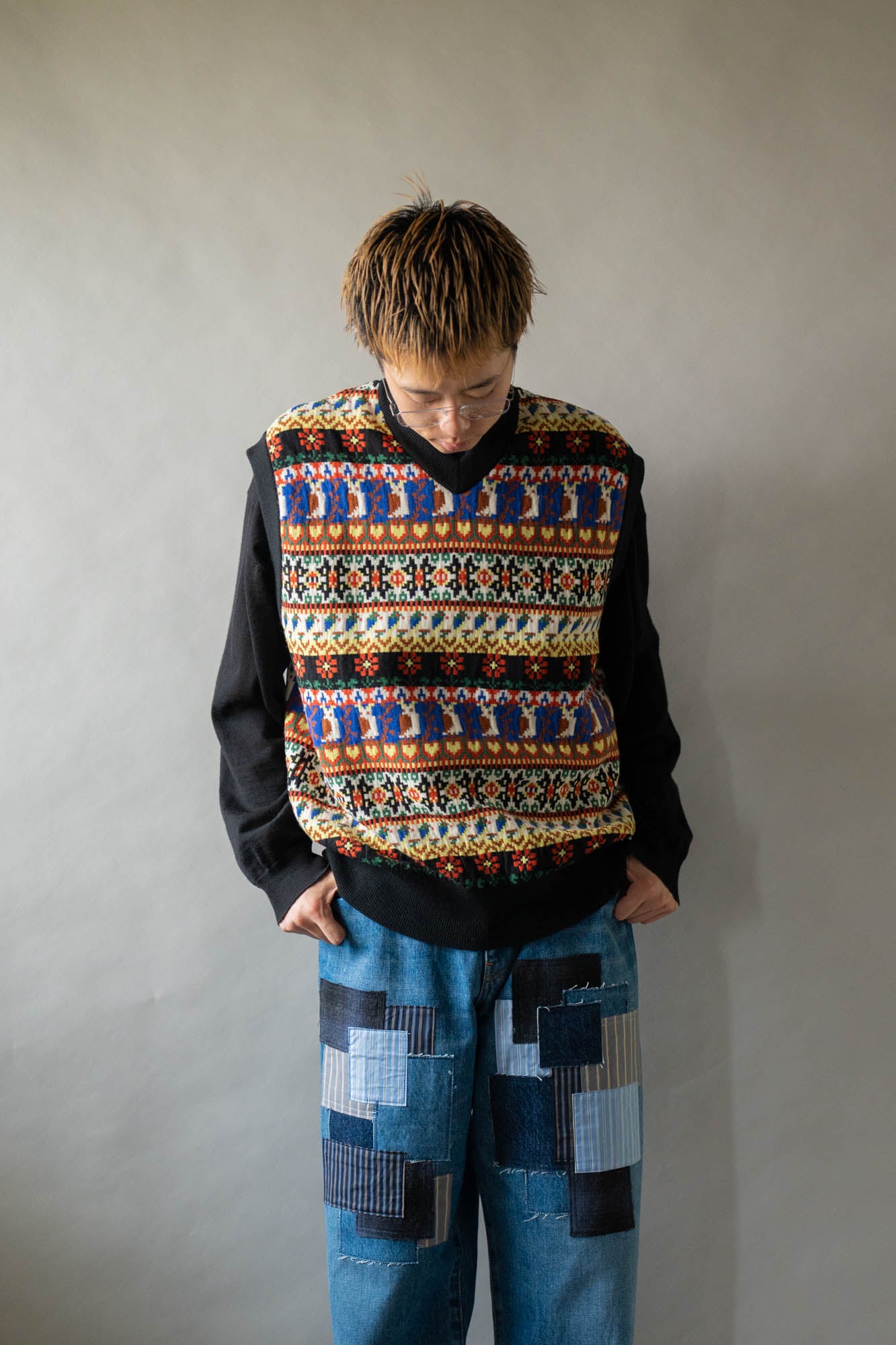Jacquarded Slope Vest