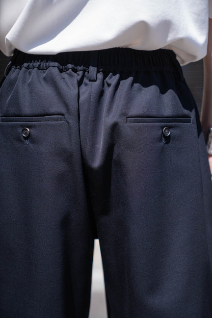 WOOL KERSEY WIDE EASY SHORT TROUSERS(ST.1436)