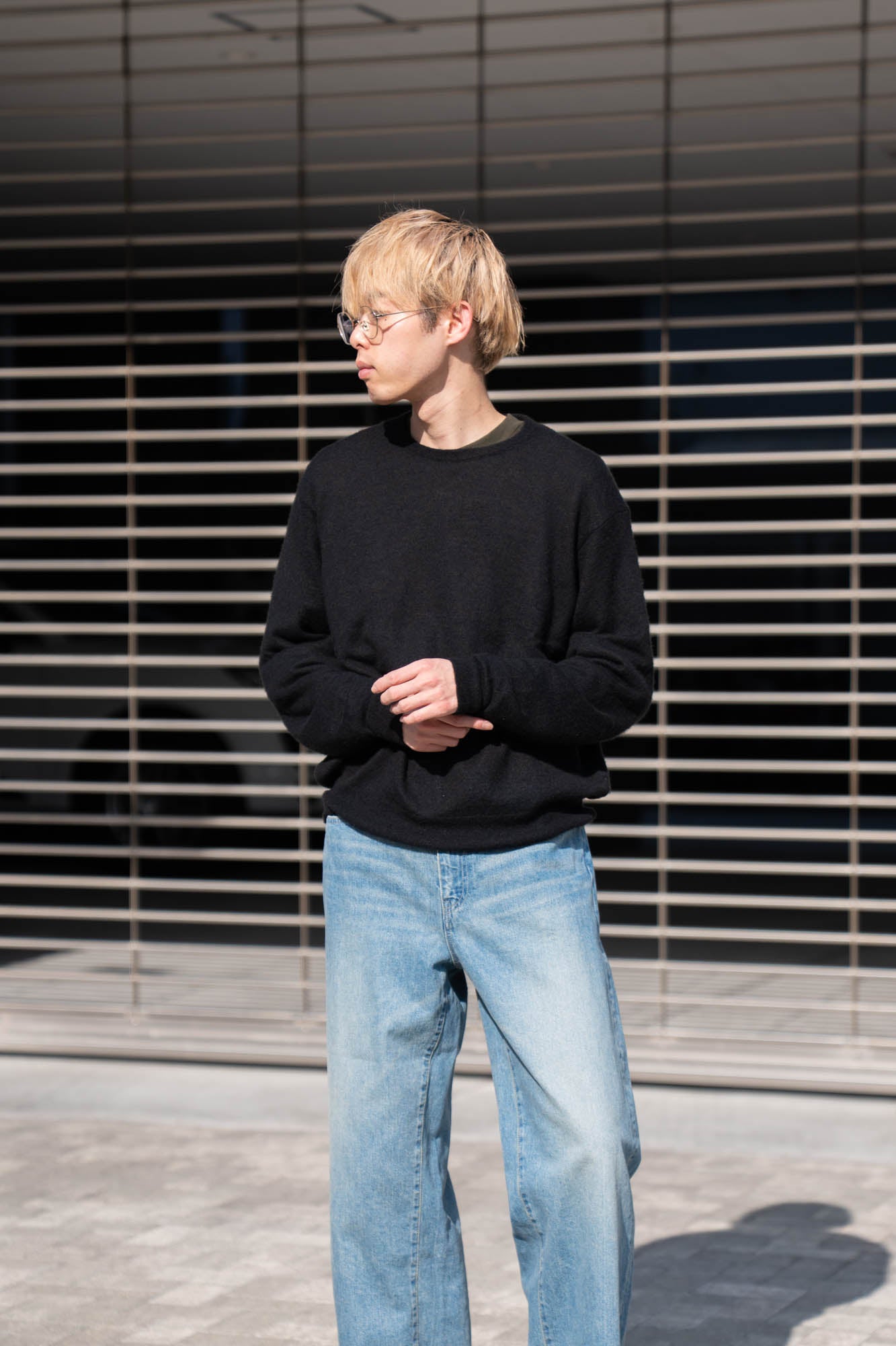 W/AL/NY KNIT CREW NECK LS(ST.1480)