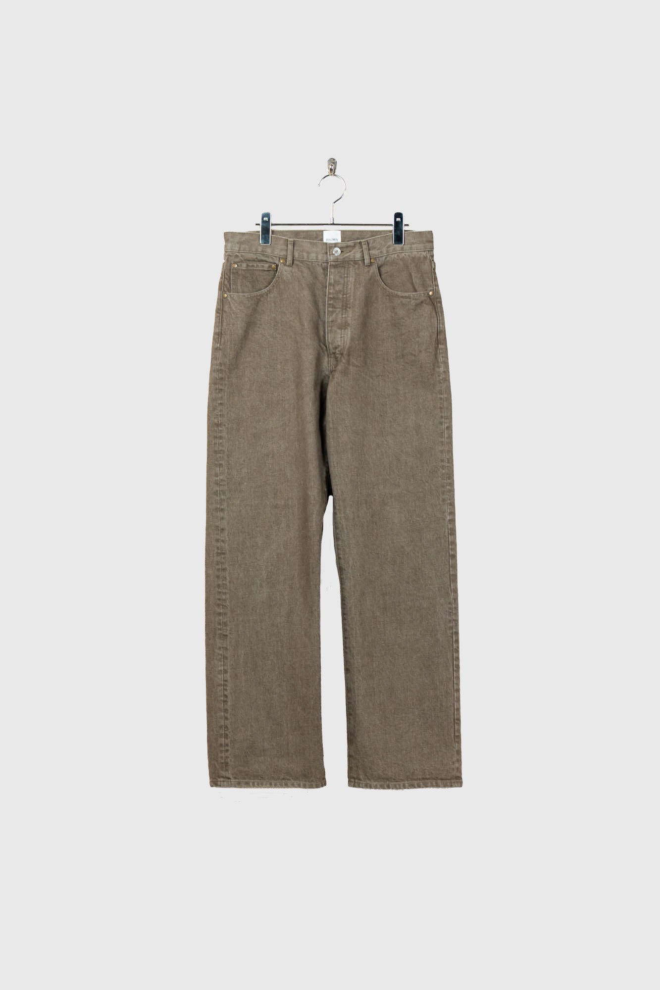 PURE STRAIGHT KHAKI DENIM