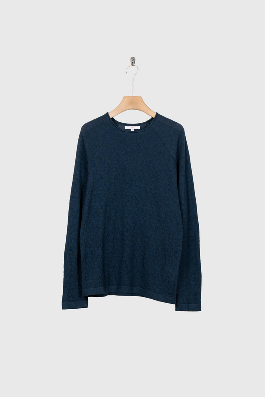 Carved Laceish Knit in Marcerized Cotton