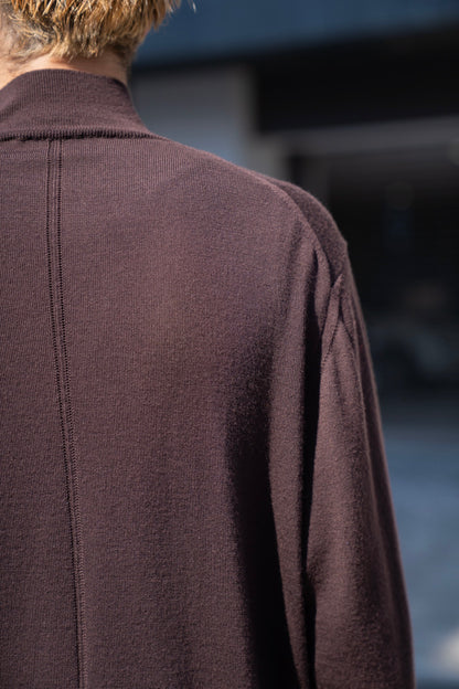 WOOL HIGH-NECK KNIT PULLOVER