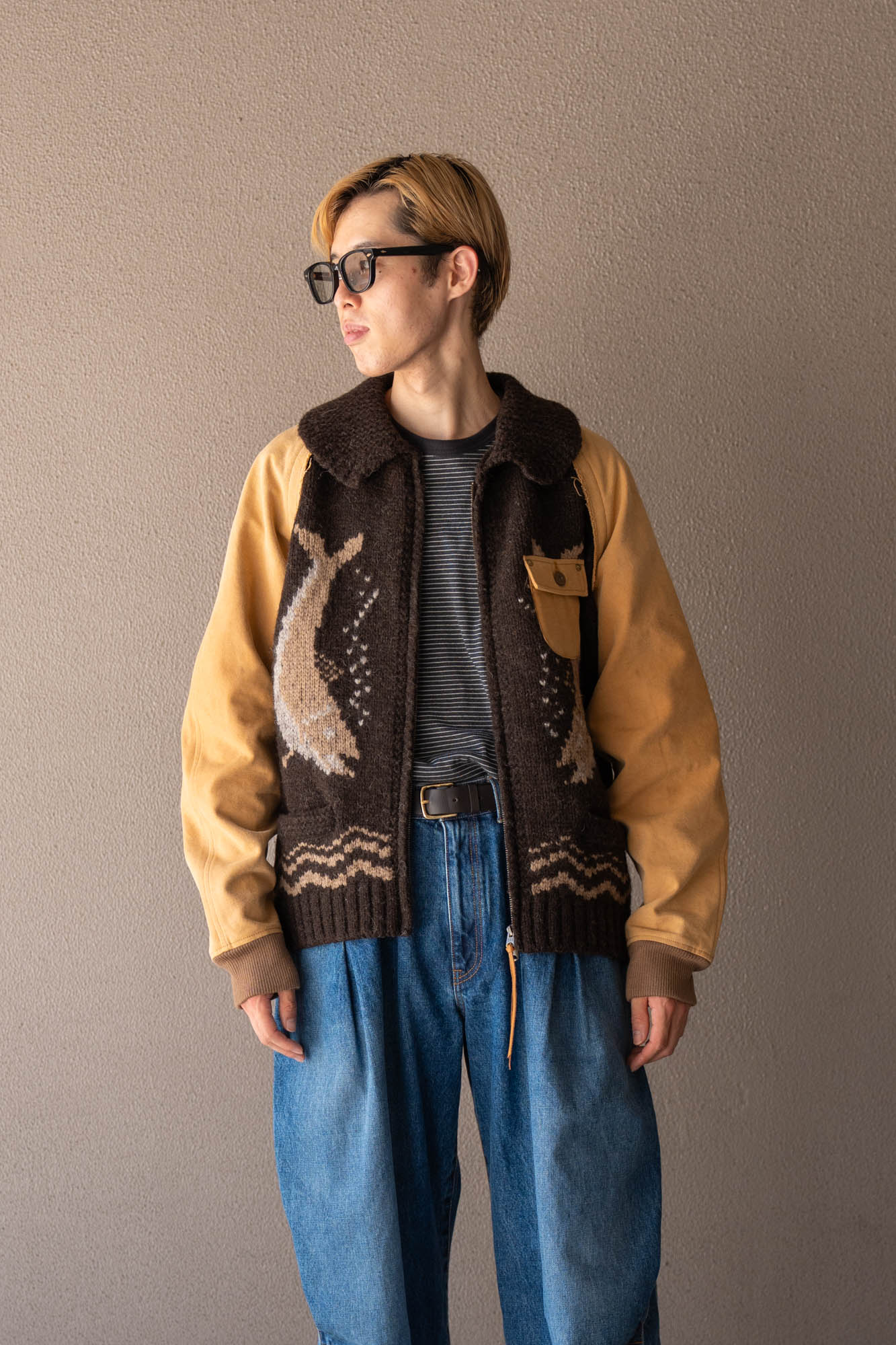 Combination cowichan sweater