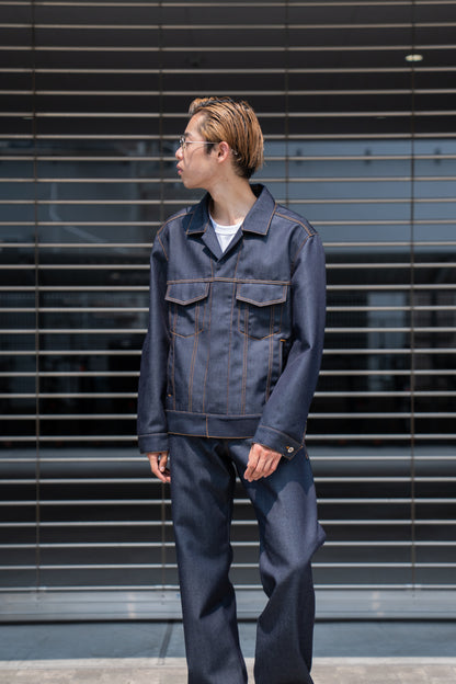 DENIM JACKET IN WOOL DENIM