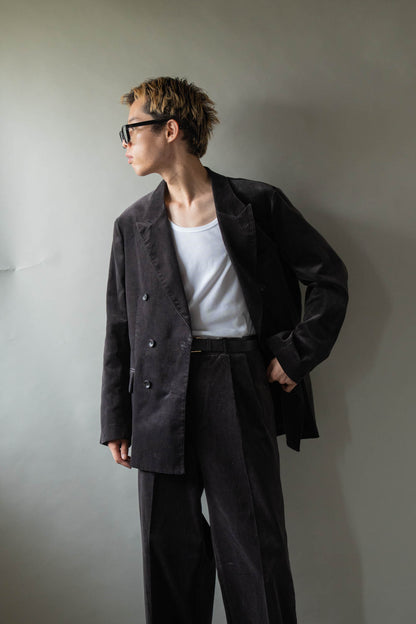 Fade Velvet Double-breasted Jacket