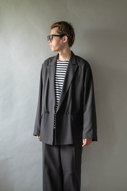 DOUBLE-BREASTED RELAX SHOULDER JACKET