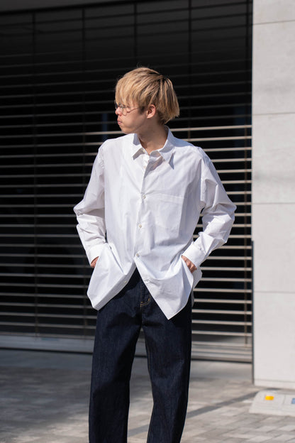 SUVIN COTTON OVERSIZED REGULAR COLLAR SHIRT(ST.1491)