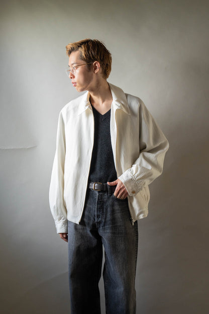 Washed Wool Silk Sports Jacket
