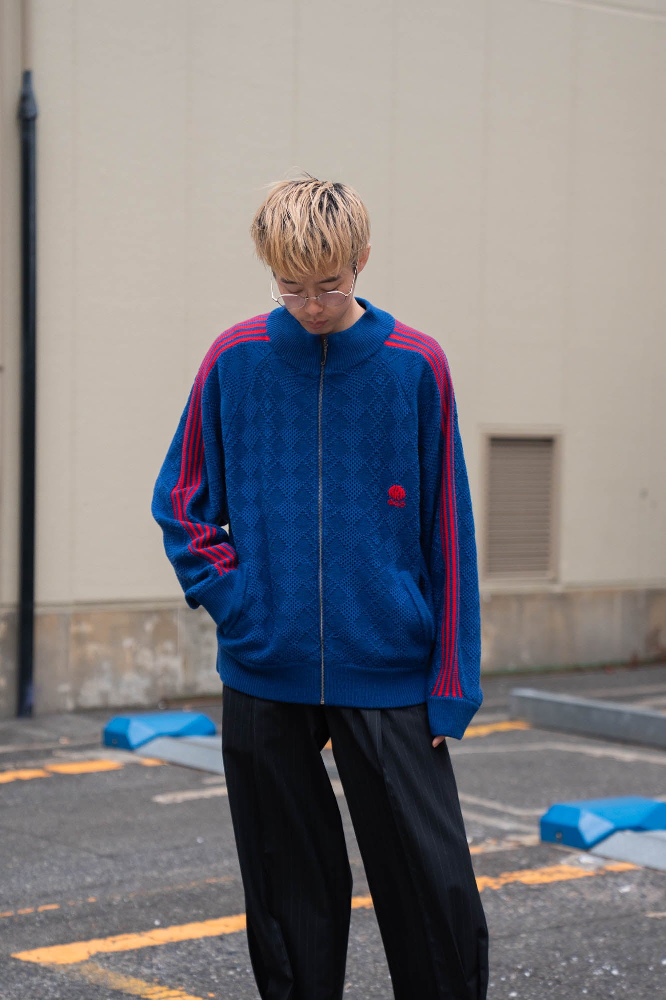 KNITTED TRAINING JACKET