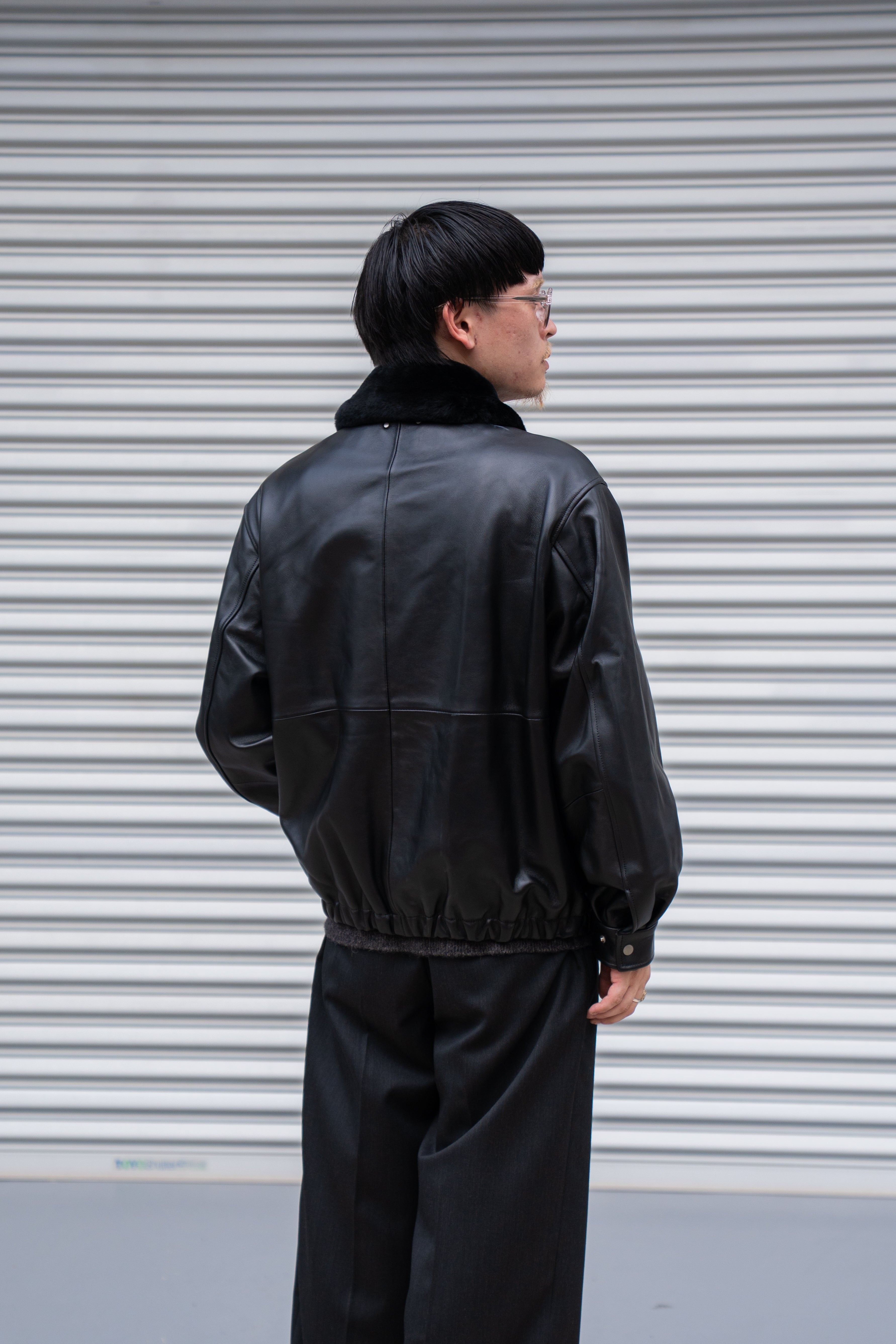 ssstein（シュタイン） 25AW - MOUTON COLLAR SHEEP LEATHER ZIP