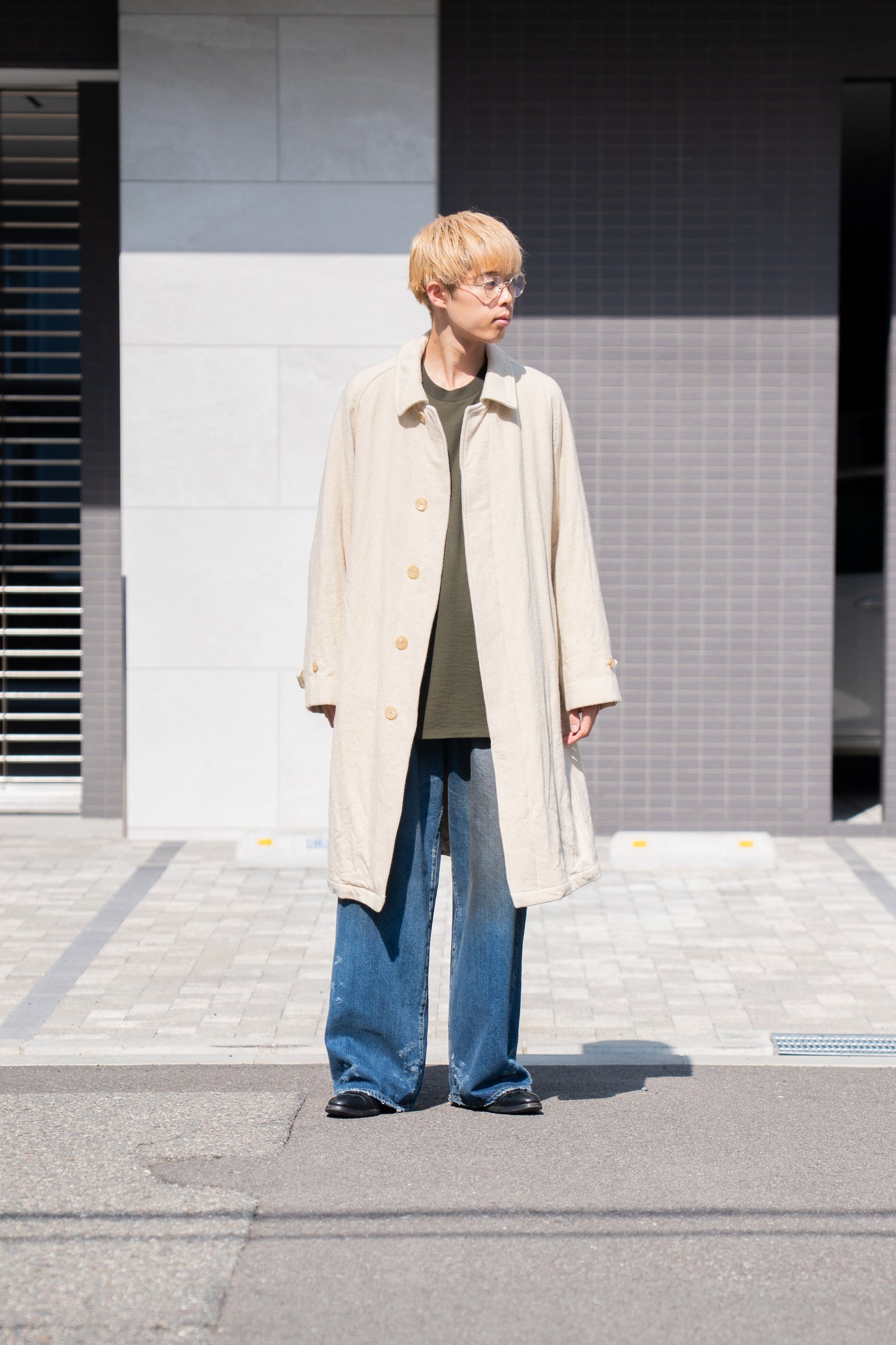 Classic Wool Balmacaan Coat