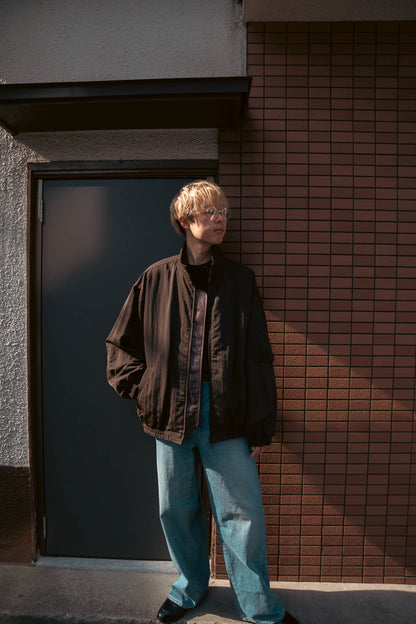 SHRUNK NYLON OVERSIZED FIGHT JACKET(ST.1386)