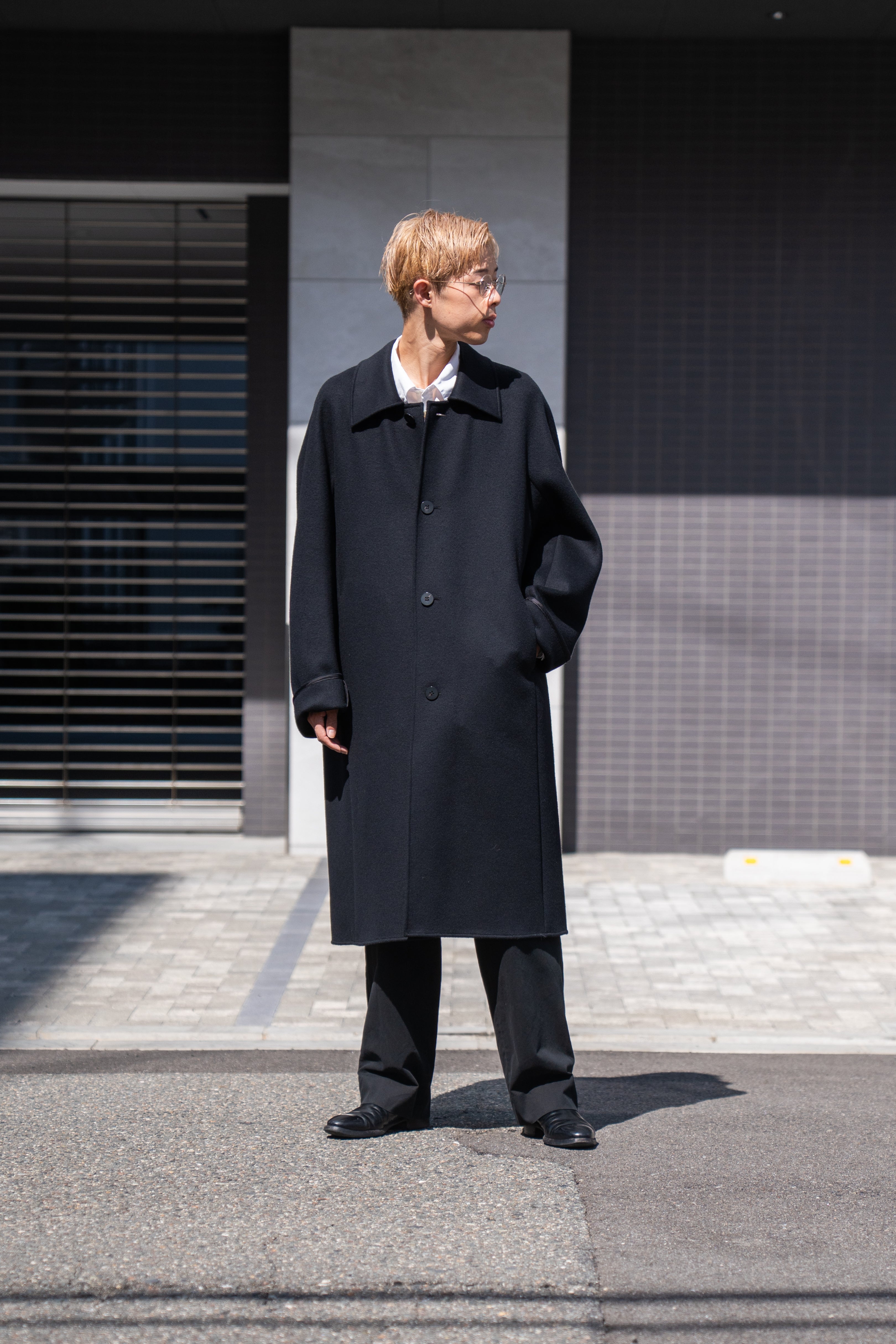OVERCOAT（オーバーコート）- SOUTIEN COLLAR OVERCOAT IN DOUBLE FACE