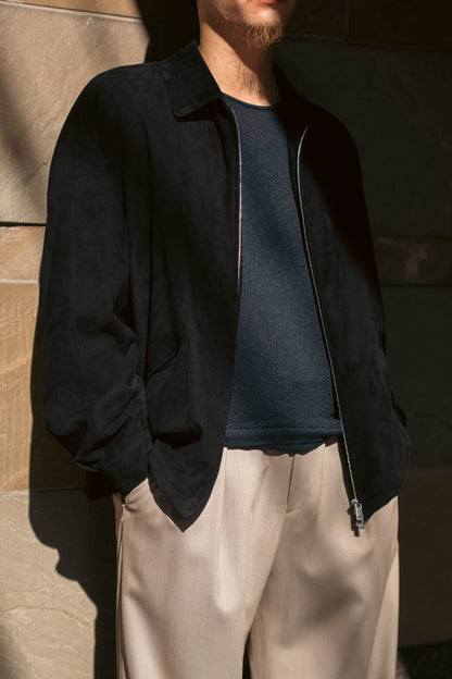 sheep suede light blouson