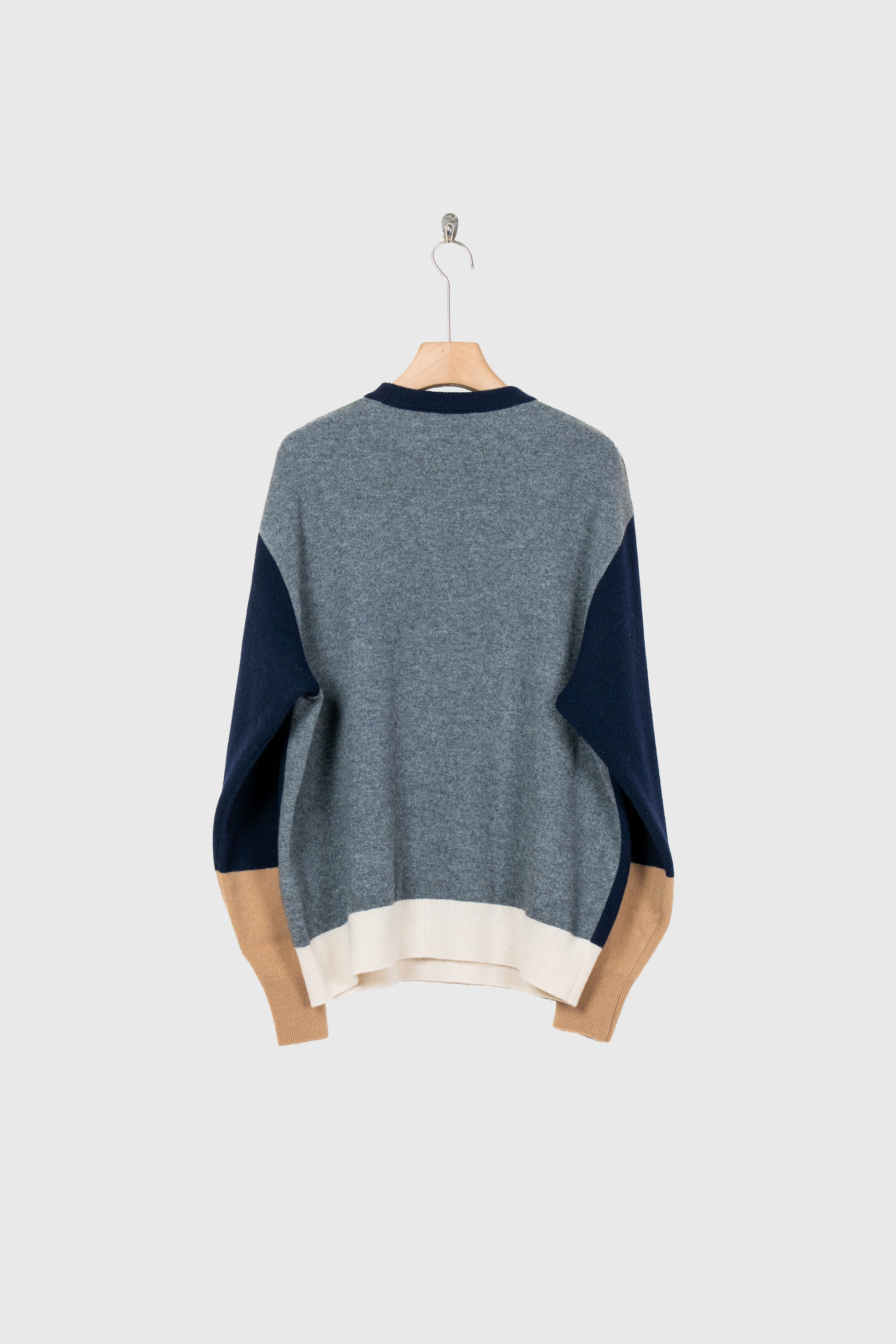 EXTRA FINE WOOL KNIT COLOR BLOCK LS(ST.1479) | ニット ssstein