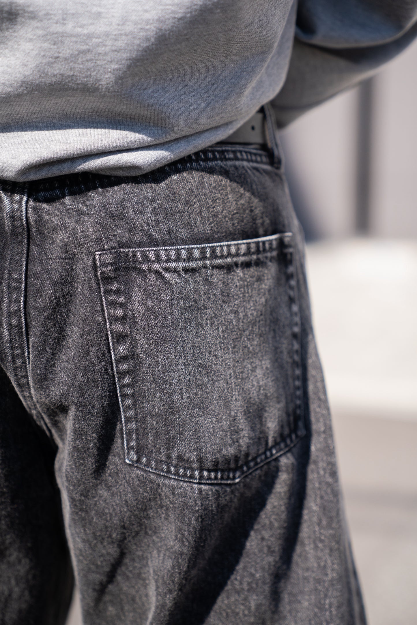 DEFORMATION WIDE DENIN JEANS(ST.1345)