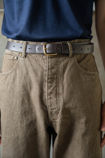 PURE STRAIGHT KHAKI DENIM