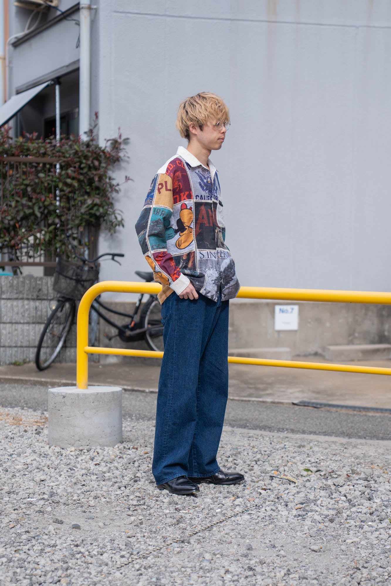 Patchworked Silk Shirt